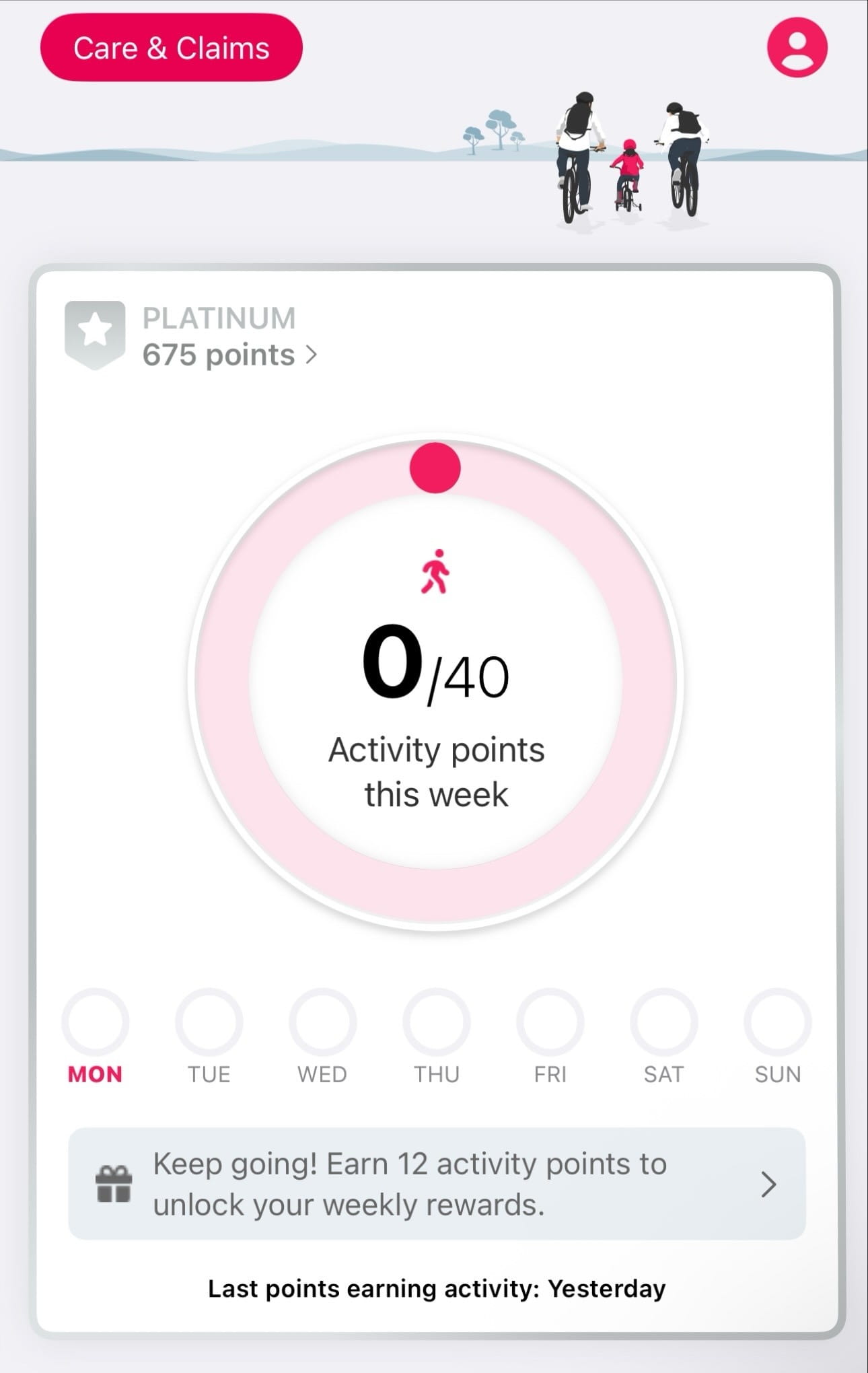 UK app homescreen points dial