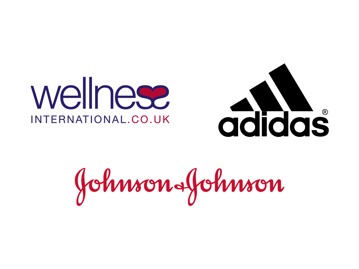 Wellness International Ltd, adidas, Johnson & Johnson logos