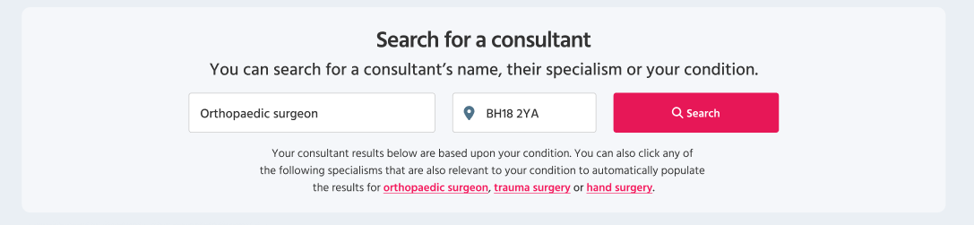 Consultant search