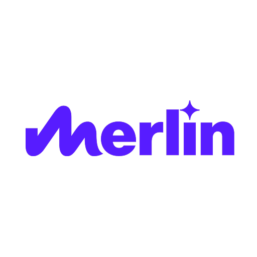 Transparent Merlin logo for weekly pick and play