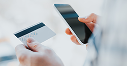 Entering credit card details on mobile