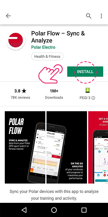 Download the Polar app
