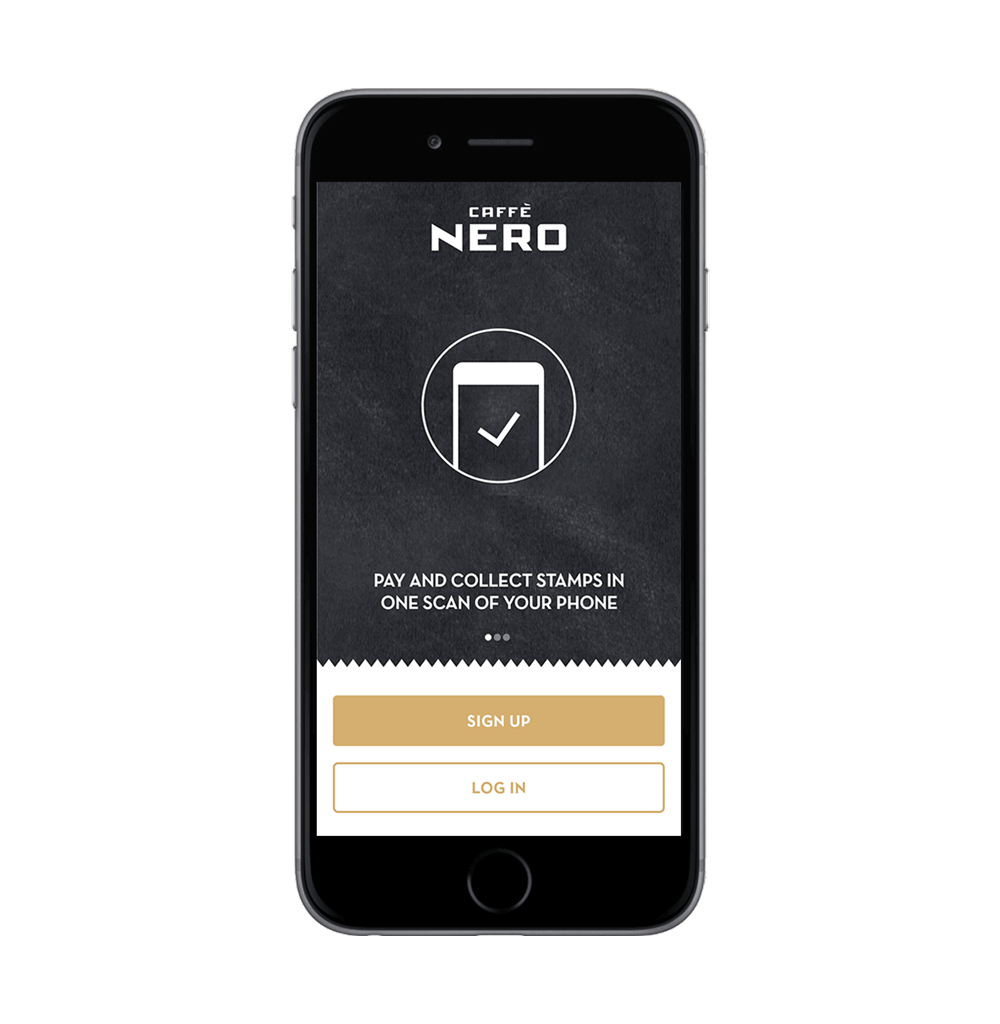 Step 1 create a Caffè Nero account