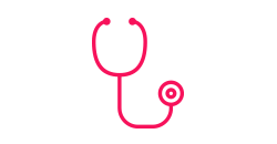Icon of a doctor's stethoscope
