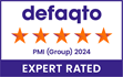 PMI (Group) Defaqto 5 Star rating. Category and year colour award icon.