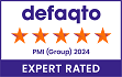 PMI (Group) Defaqto 5 Star rating. Category and year colour award icon.