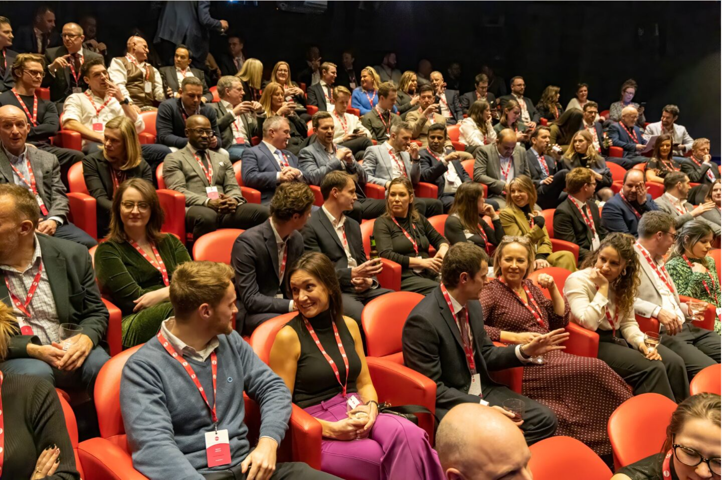 Image of audience sitting in theatre seats at the 2024 Vitality Supplier Awards