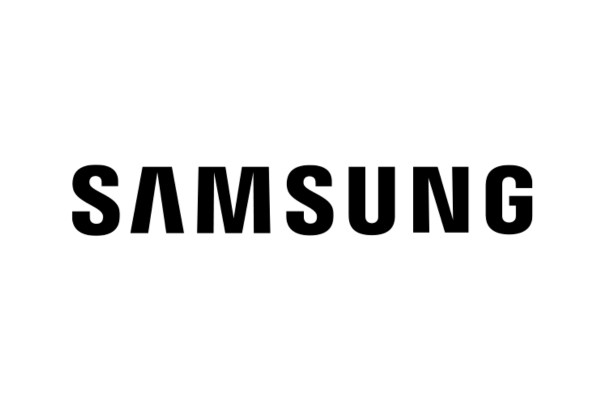 Samsung logo with white background