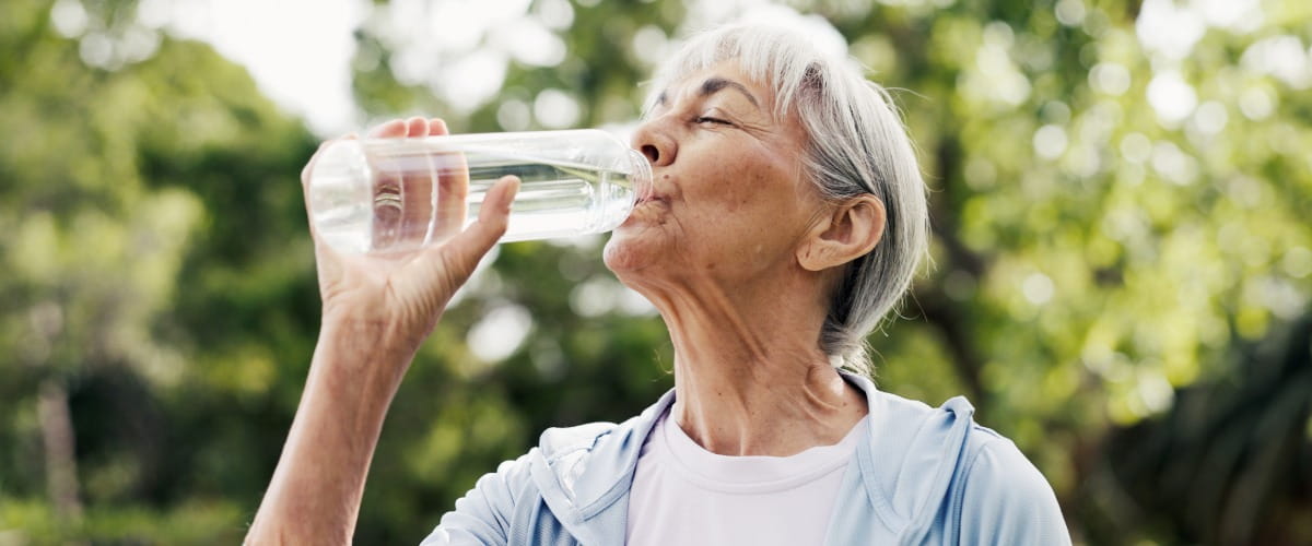 older-woman-drinking-water