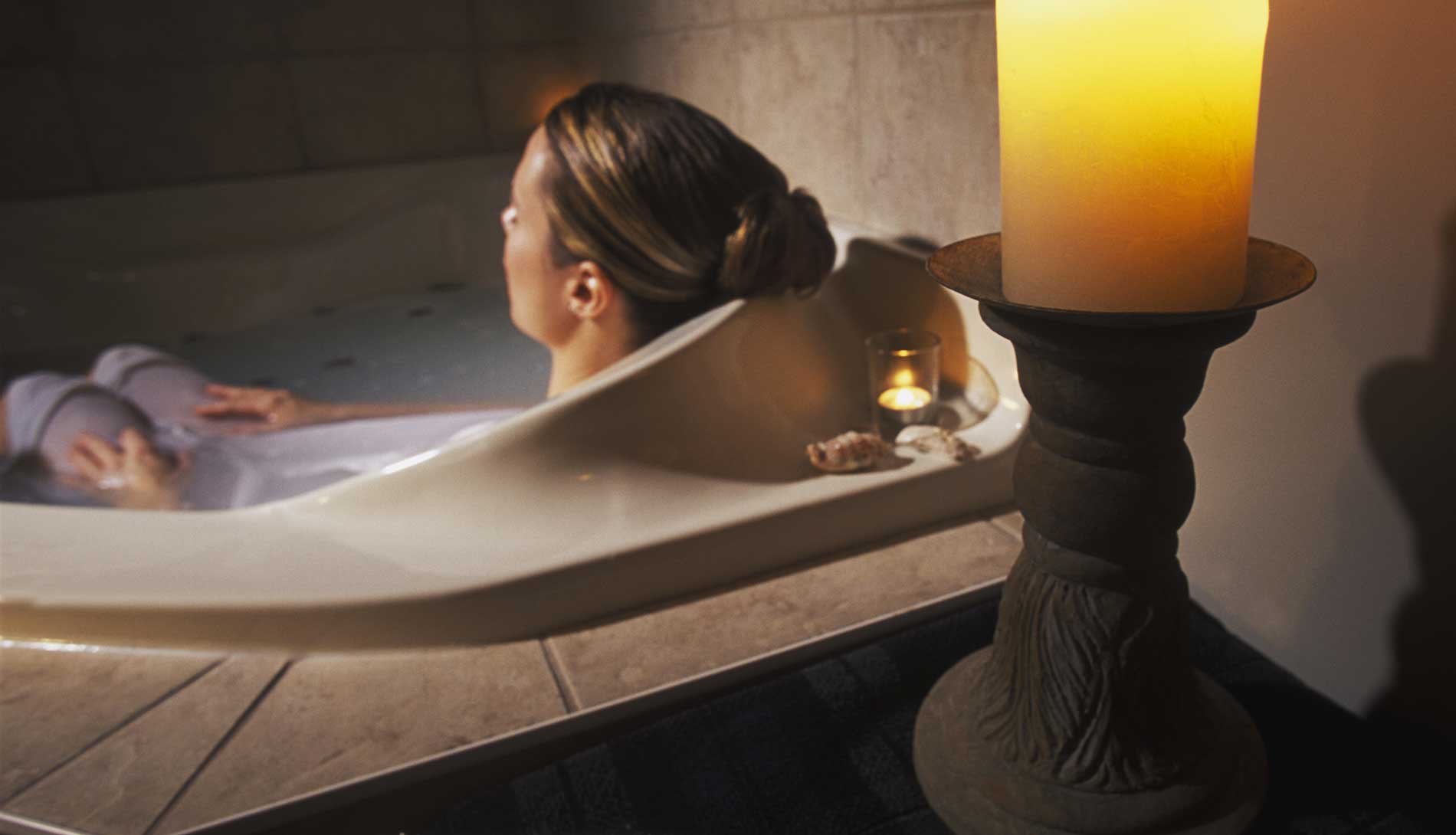 Woman in spa