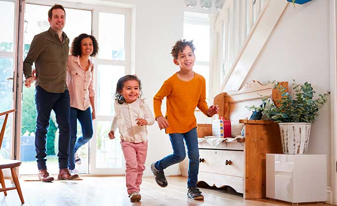 Family at home