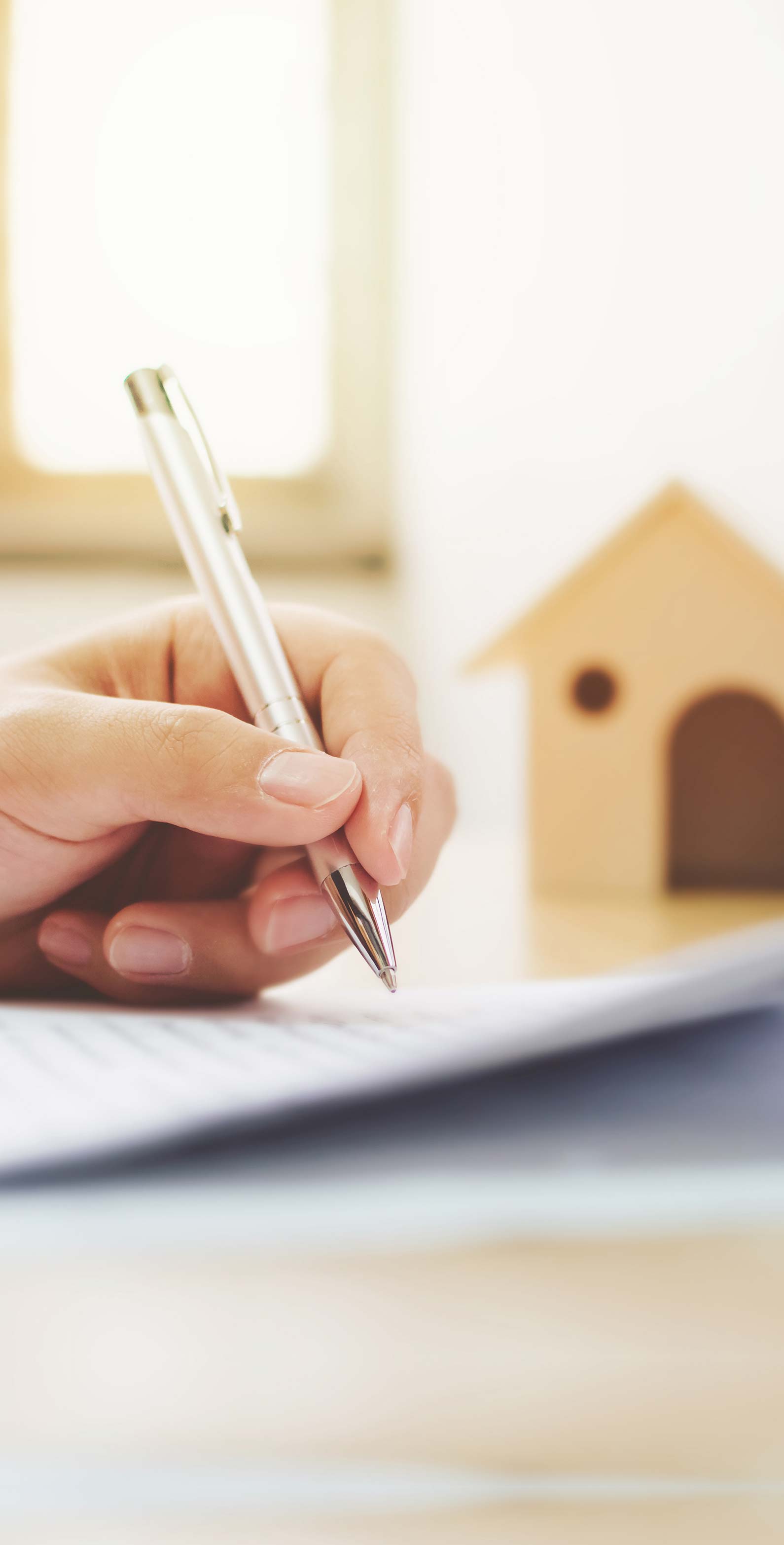 Decorate image of someone reading the differences between mortgage protection and other plans