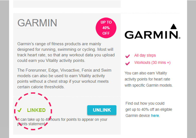 Garmin Linked