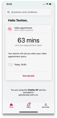 Countdown to your appointment
